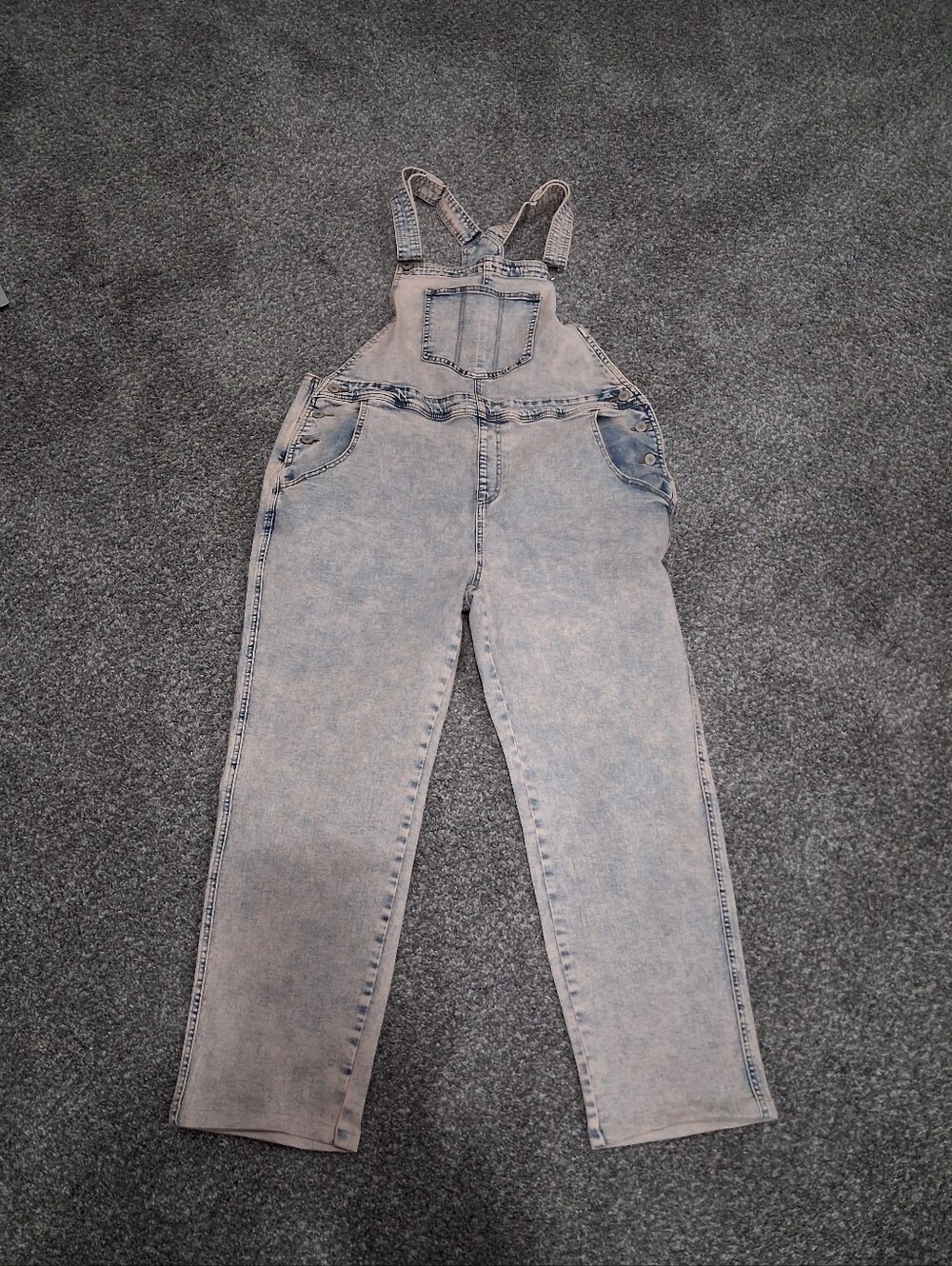 Acid Washed Overalls Size XL
